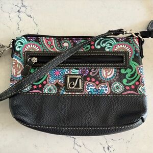 Stone Mountain Floral Handbag Crossbody Convertible Purse Paisley